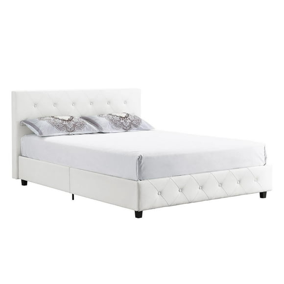 DHP Dakota Upholstered Platform Bed, Queen