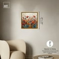 thumbnail image 5 of Beautiful Garden Bloom Impressionism Wall Art /Monet And Van Gogh Inspired Art Canvas Wall Art by Art Remedy, Gold Floater Frame, 21.5" x 21.5", 5 of 7