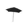 7.5' Hex Beach Umbrella 6 Rib Push Up Natural Ash