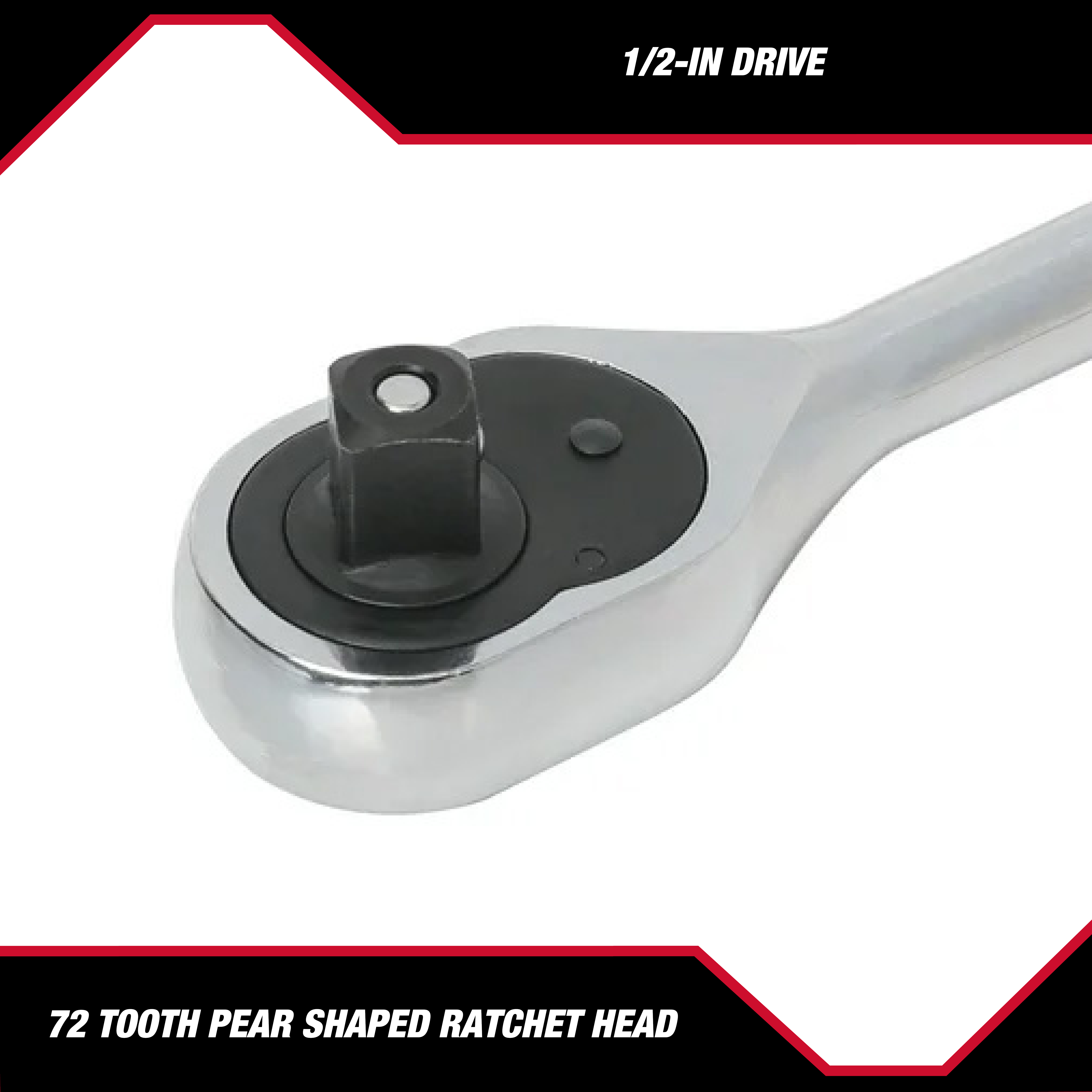 Juego de 21 piezas Hyper Tough de llave de trinquete y dados de 1/2 pulgada (SAE y mm) 6