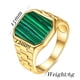 thumbnail image 5 of Anillo de acero inoxidable con forma de fritillaria cuadrada irregular de estilo europeo y americano, cadena de reloj vintage, anillo de acero de titanio 304, 5 of 5