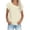 Beige, variant on Ahabrexf 1Pc Linen Blouses for Women, Solid Color Collar Button Down Petal Sleeveless Lightweight Breathable Casual Tops