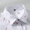 thumbnail image 4 of DeHolifer Dress Shirts for Men Printed Long Sleeve Stretch Dress Shirt Business Casual Button Down Shirts Red M, 4 of 7