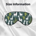 thumbnail image 5 of Eye Sleep Mask for Women Men - Cute alpaca Lamas cacti Adjustable Soft Buckle Travel Eye Masks for Sleep Mask Blackout, Sleeping Mask for Women Men, Funny Blindfolds for Party Games, 5 of 5
