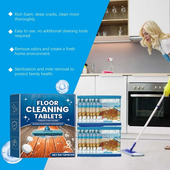 Eco Multi-Surface Floor Bathroom Cleaner 12 pc Refills Powerful Toilet Sink Shower Watermark Cleaning