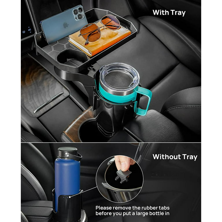 JOYTUTUS Large Stable Cup Holder Expander for YETI, Hydro Flask, Nalgene,  Hold 18-40 oz Bottles and Mugs, Car Cup Holder Adapter Fits Most Cup Holder