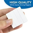 thumbnail image 3 of Waterproof Strong Neodymium Bar Magnets with Epoxy Coating, Powerful Rare Earth Magnets with 3M Double Sided Adhesive - 40 x 10 x 3mm, Pack of 12, 3 of 7