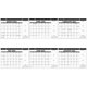 thumbnail image 4 of Office Monthly Calendar Wall Mountable Rectangular Shape Simple And Plain Style 1Set, 4 of 5