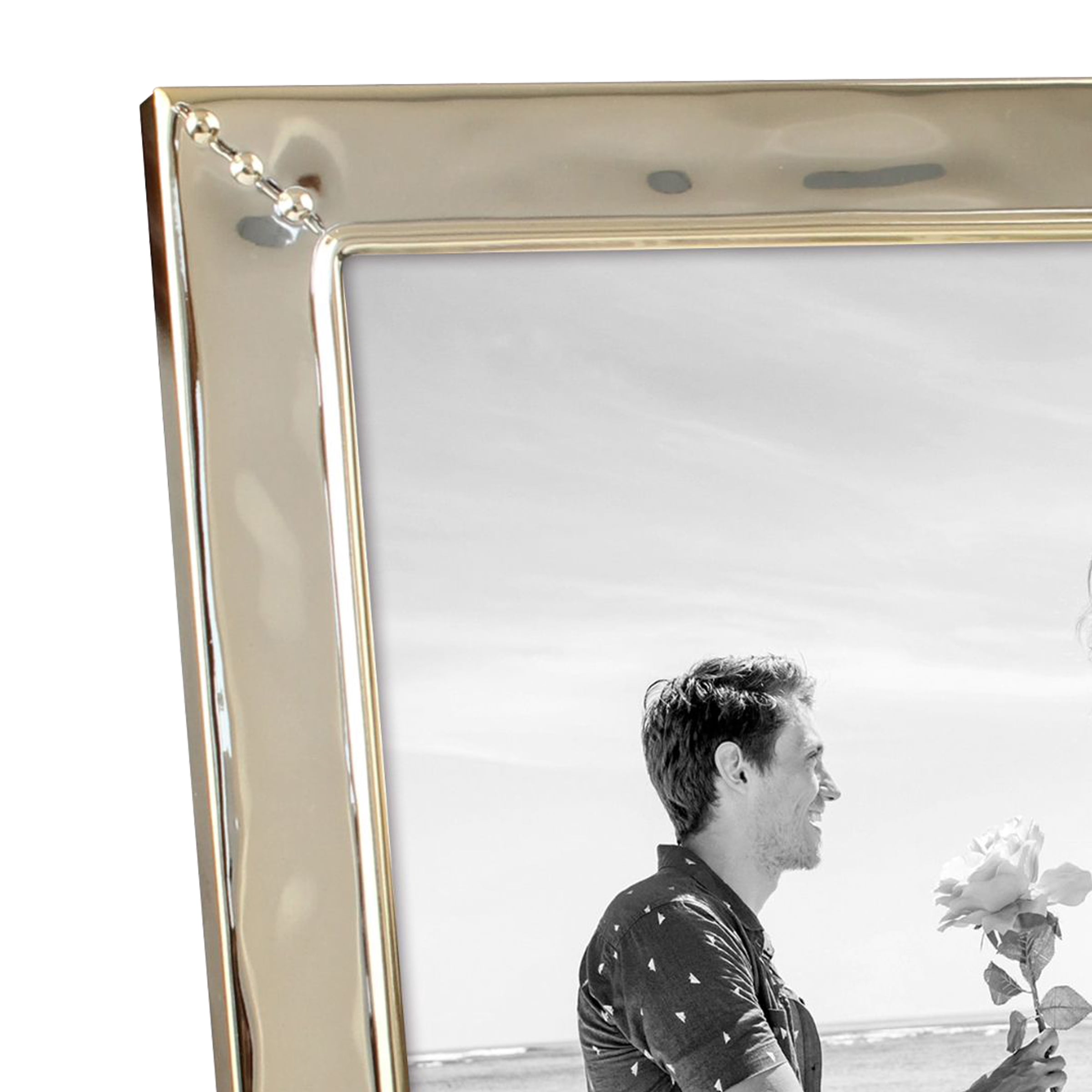 Better Homes & Gardens 8" x 10" Rectangle Metal Tabletop  Picture Frame, Gold