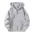thumbnail image 3 of YUELONGHU Women Casual Hoodie Zip up Hoodie Women Cropped No Hood Women's Casual Zip up Hoodie with Bow Print Pullover Sweatshirt for Daily Wear in Spring Autumn Winter Basic Outerwear Xxxl, 3 of 3