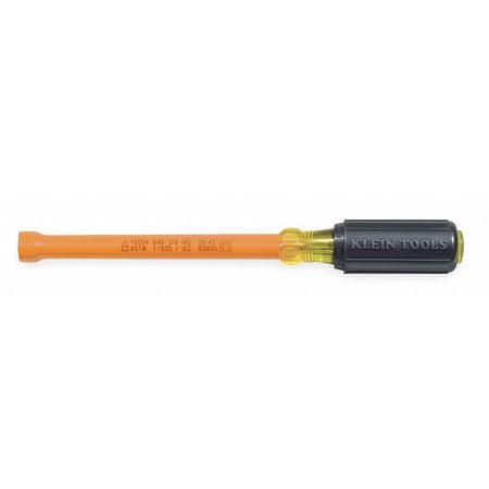- Klein Tools Insulated Nut Driver, Black and Orange, 646-3/8-INS