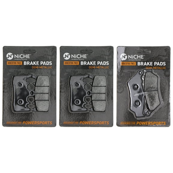 Niche Complete Semi-Metallic Brake Pad Set for BMW R1200GS Motorcycle MK1002631