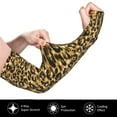 thumbnail image 3 of Bingfone Farmers Gardening Sleeves Sun Protection Arm Cooling Sleeves For Women Men With Thumb Hole - Gold Glitter Leopard, 3 of 8