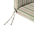thumbnail image 6 of Jordan Manufacturing 72" x 22" Gallan Cedar Grey Stripe Rectangular Outdoor Chaise Lounge Cushion with Ties and Hanger Loop, 6 of 11