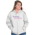 thumbnail image 5 of Let's Be Mermaids Cute Beach Day Zip Hoodie Sweatshirt Women Brisco Brands L, 5 of 6