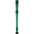 thumbnail image 2 of Canto One-Piece Translucent Soprano Recorder with Baroque Fingering Transparent Green, 2 of 2