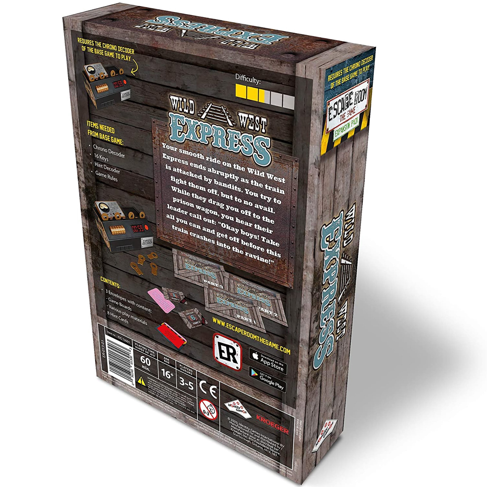 Identity Games Escape Room the Game Expansion Pack: Wild West Express