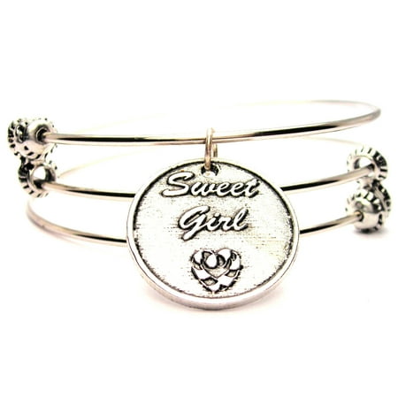 Chubby Chico Charms Sweet Triple Style Expandable Bangle Sweet Triple Style Expandable Bangle Bracelet Fits 7 5 Wrist Chubby Chico Charms