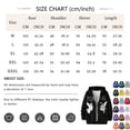 thumbnail image 3 of IAJDKMEK Men's Letter Print Full Zip Hoodie – Streetwear Sweatshirt with Graphic Design & Pocket, Long Sleeve Hoodies for Men, Y2K Jacket for Urban Style & Daily,Navy XL, 3 of 5