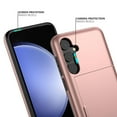 thumbnail image 4 of Dteck for Samsung S23 FE Case with Card Holder Dual Layer Heavy Duty Protective Case Hidden Card Slot Slim Wallet Case for Samsung S23 FE 6.4',Rosegold, 4 of 6