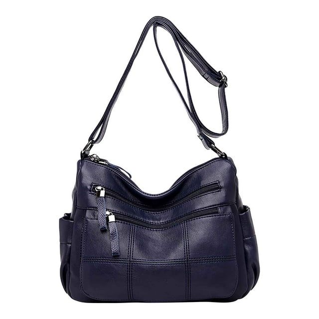 Boovnll Home Storage, New One Shoulder Crossbody Bag Leather Large Capacity Multi Compartment Women Bag, Storage, Storage and Organization, Organization and Storage