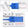 thumbnail image 2 of BTOER 0-20mm Auto Car Wheel Tread Depthometer Depth Indicator Ruler Plastic Tread Gauge Tire Tread Depth Meter Tire Wheel Measure Tool, 2 of 9