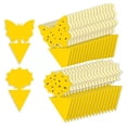thumbnail image 4 of Ounissouiy Paquete de 30 bonitas trampas para moscas, de gusano cogollero, repelente de insectos ligero, tablero de insectos brillante e Jardín y Patio Flor medio pegamento, 4 of 6