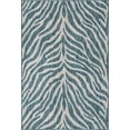 thumbnail image 3 of Unique Loom Outdoor Safari Collection Area Rug - Tsavo (4' x 6' Rectangle Teal/Ivory), 3 of 7