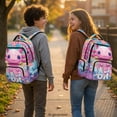 thumbnail image 3 of Chririnla Axolotl Print Bookbag with Lightweight multi-tasche Kids School Backpack, Padded Straps 17 Inch Casual Daypack for College Elementary School High School, 3 of 9