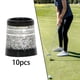 thumbnail image 5 of 10 puntas de hierro de golf cónicas con eje brillante de 0,370 mm y funda de cuña de hierro para palos de golf Plata, 5 of 8