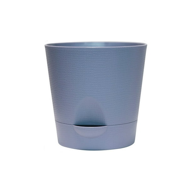 Naiovety Maceta para plantas con Control de raíces, macetas de plástico suculentas para jardín, maceta grande con orificio de drenaje, Patio Jardín y Patio gris violeta