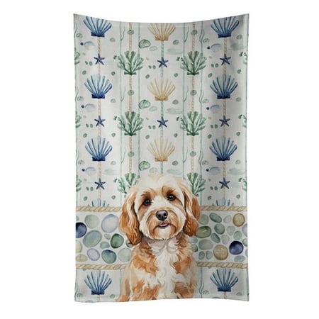 Carolines Treasures WDK6966KTWL 25 x 15 in. Cavapoo Coastal Sea Glass Kitchen Towel