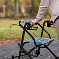 thumbnail image 4 of HELLHERO Butterfly Musical Note Pattern Design Soft Rollator Walker Seat and Backrest Covers Outdoor for Men, Removable Protection Fleece Fabric Rollator Walker Seat Back Cover, 4 of 10