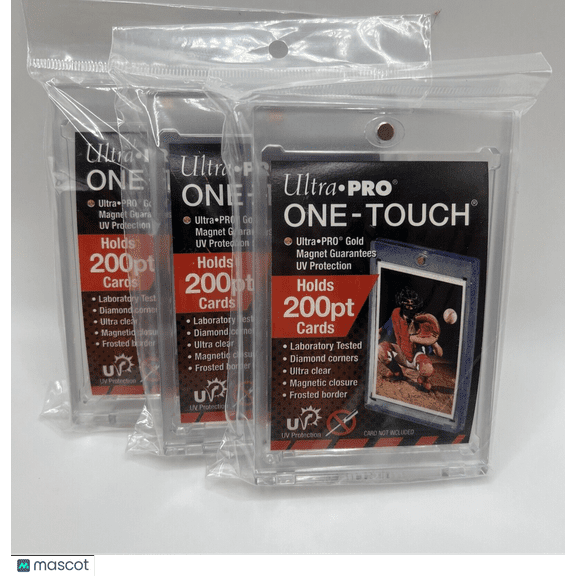 Ultra Pro One-Touch Thick Card 200pt Point Magnetic Card Holder - LOT of 3