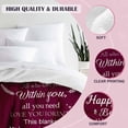 thumbnail image 5 of Birthday Gifts for Women Friendship Birthday Blanket Mom Birthday Gifts Happy Birthday Decorations Unique Birthday Gifts for Women/Men/Mom/Grandma/Wife Purple Birthday Throw Blanket 50''x60'', 5 of 5