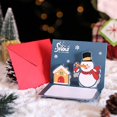 thumbnail image 2 of (Clearance) BNNG Christmas Greeting Card Handmade 3D Popup Christmas Cards Gift for Christmas or Holidays Includes Envelope Cute Holiday Gift Card for Kids(Santa/Snowman/Deer/Penguin...), 2 of 6