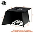 thumbnail image 2 of Gymax 30'' Square Gas Fire Pit Table Propane 50,000 BTU Patio Yard w/ Lava Rocks, 2 of 10