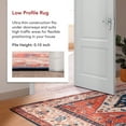 thumbnail image 4 of nuLOOM Carolyn SpinClean Machine Washable Tribal Motif Area Rug, 6', Round, Carolyn Rust, 4 of 12
