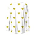 thumbnail image 5 of TFEOQRY Women's Heart Pattern Print Top Crew Neck Long Sleeve Casual Loose Pullover Fall Daily Wear Shirt Yellow, 5 of 5