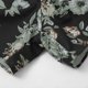 thumbnail image 3 of Gibobby pantalones siameses de pierna ancha Mono corto con dobladillo con volantes y cinturón de manga suelta con cuello en V y estampado floral para mujer(Negro, S), 3 of 5