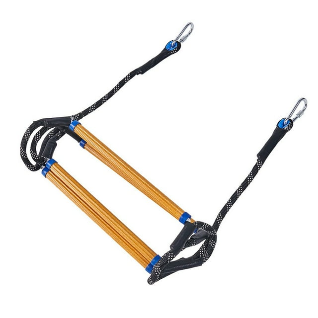 Heavy Duty Boat Rope Ladder Reinforced Extra Long Portable Boarding Rope Ladder Strong Outdoor Mountaineering Rock Climbing Ladde