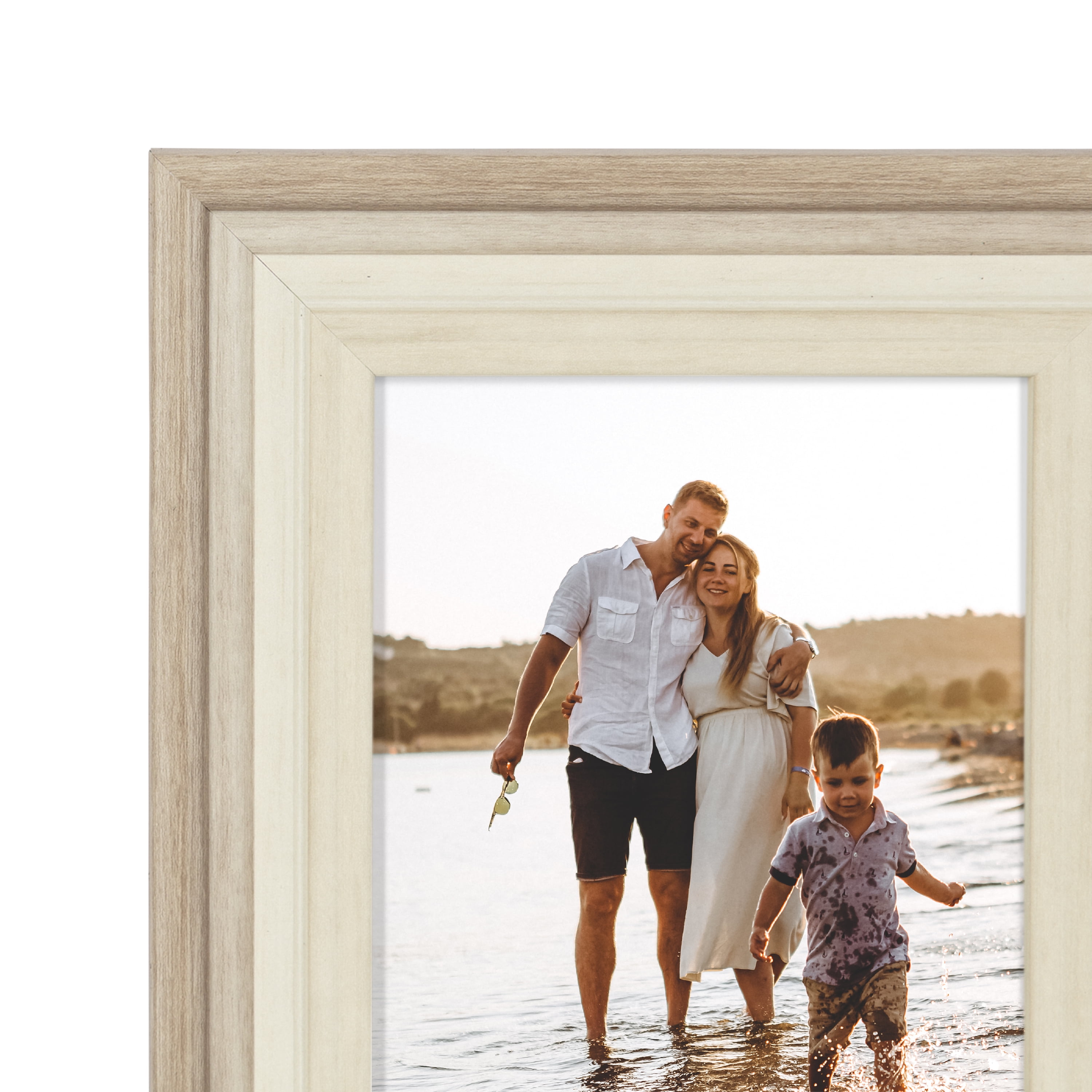 Mainstays – 5x7 Picture Frame – Two Tone Beige Tabletop Photo Frame