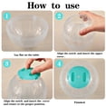 thumbnail image 3 of 2-Piece Hamster Exercise Ball - 5.7 Inch Transparent Plastic Running Ball for Dwarf Hamsters to Reduce Boredom and Increase Activity, 3 of 3