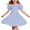 Blue, variant on QSXADF Girls' Summer Casual Dress Sundress Children's Round Neck Sleeve Short Sleeved Dress Classic Back Girl Summer Dress Summer Outfits