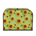 thumbnail image 2 of Haiem Sunflower Leaves Print Toaster Covers 4 Slice Wide Slot,Bread Dust Cover & Fingerprint Protection,Bread Machine Cover,Appliance Covers, 2 of 7