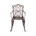 thumbnail image 4 of La Vista Cast Aluminum Outdoor Dining Chairs, Set of 2, Black Copper, 4 of 4