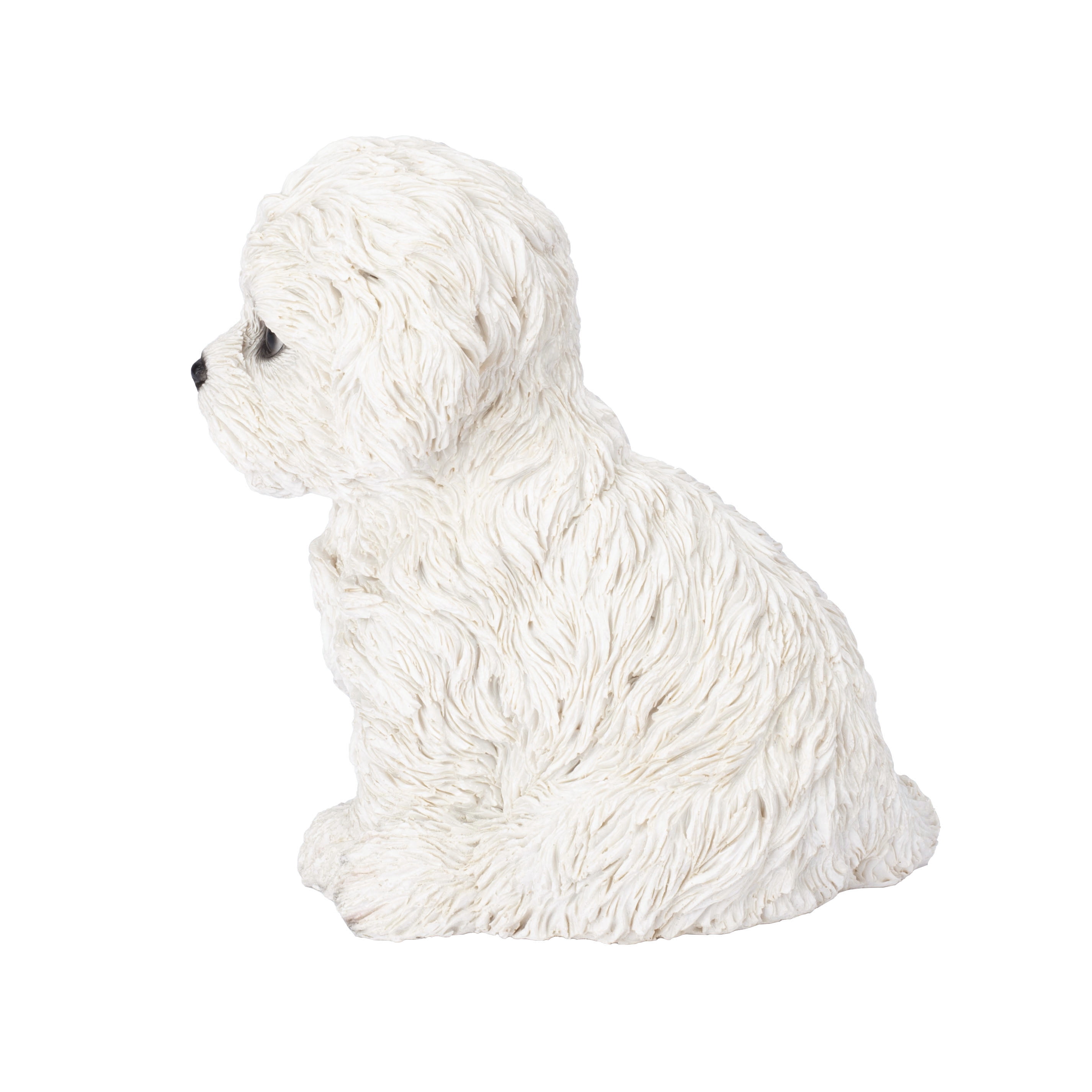 SOREAL White Bichon Frise Decorative Puppy Figurine for Home & Garden Décor, Handpainted Polyresin Dog Statue, Realistic Design | Gift for Dog Lovers | Weather-Resistant Indoor/Outdoor Decor