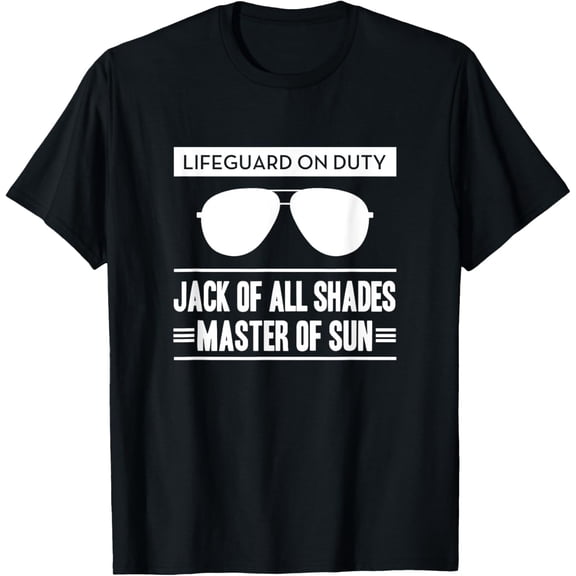 Lifeguard funny tshirt, costume, giftMen and women, Black T-shirt, size: Extra large