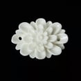 thumbnail image 2 of U8MO 2 White Flower Beads Flatback Flower Cabochons Connector Pendants Charms, 2 of 2