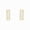 Yellow Gold Vermeil Plated Silver, variant on 925 Sterling Silver Baguette Diamond Bar Stud Earrings for Women, 1/20 Ct